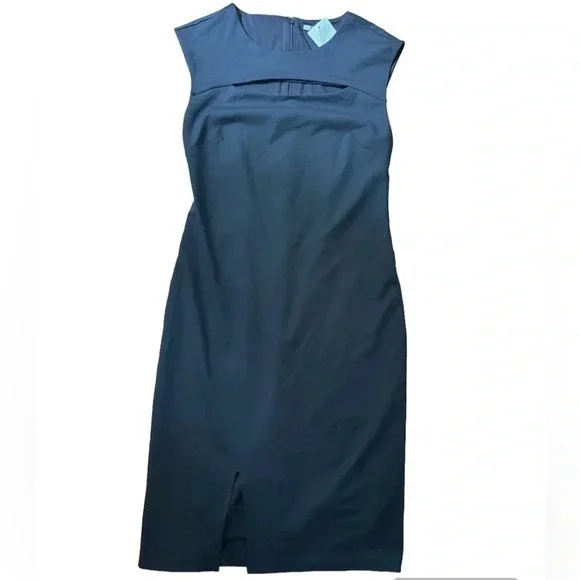 Free People Dress Cutout Black Sleeveless Sheath NWT Size Small - Picture 1 of 7